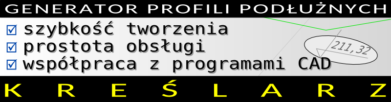 Kreślarz - generator profili podłużnych